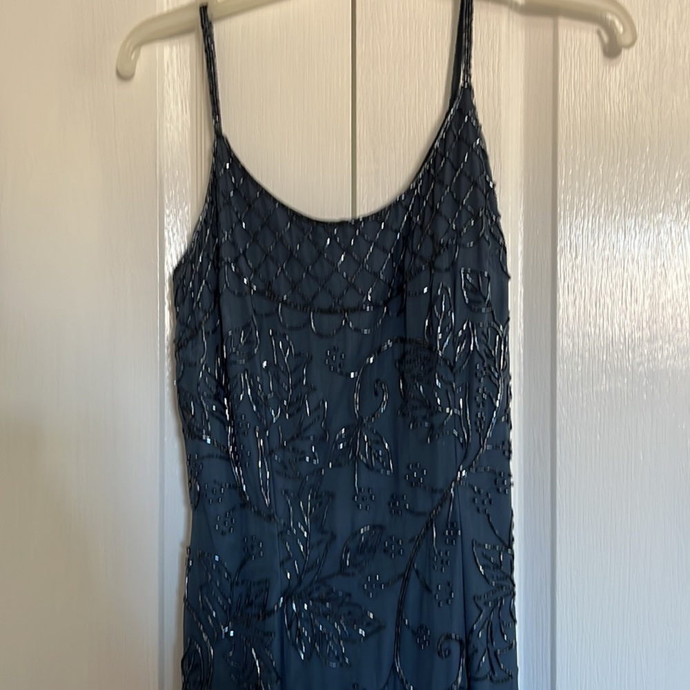 Navy blue sequence dress